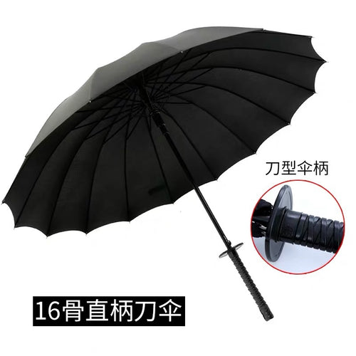 Dame Samurai-design foldeparaply med ergonomisk håndtak Skanto