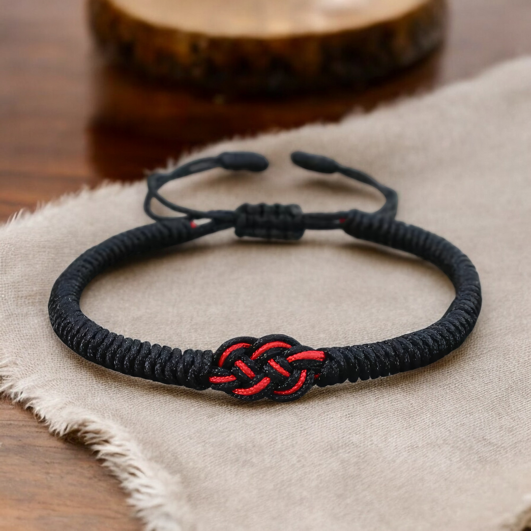 Skanto | Minimal Rød Tråd Av Skjebnen Pararmbånd