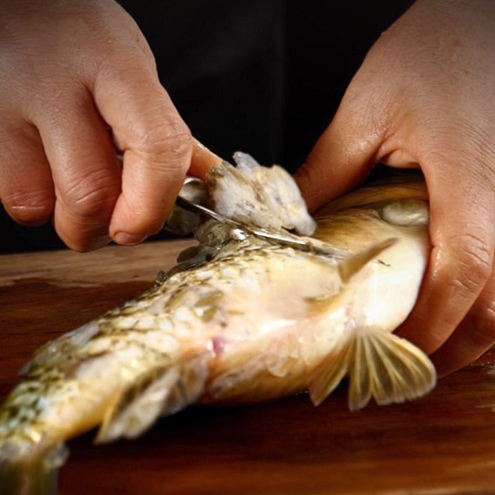 Skanto | 5 i 1 Multifunksjonell Reker Line Fish Maw Kniv