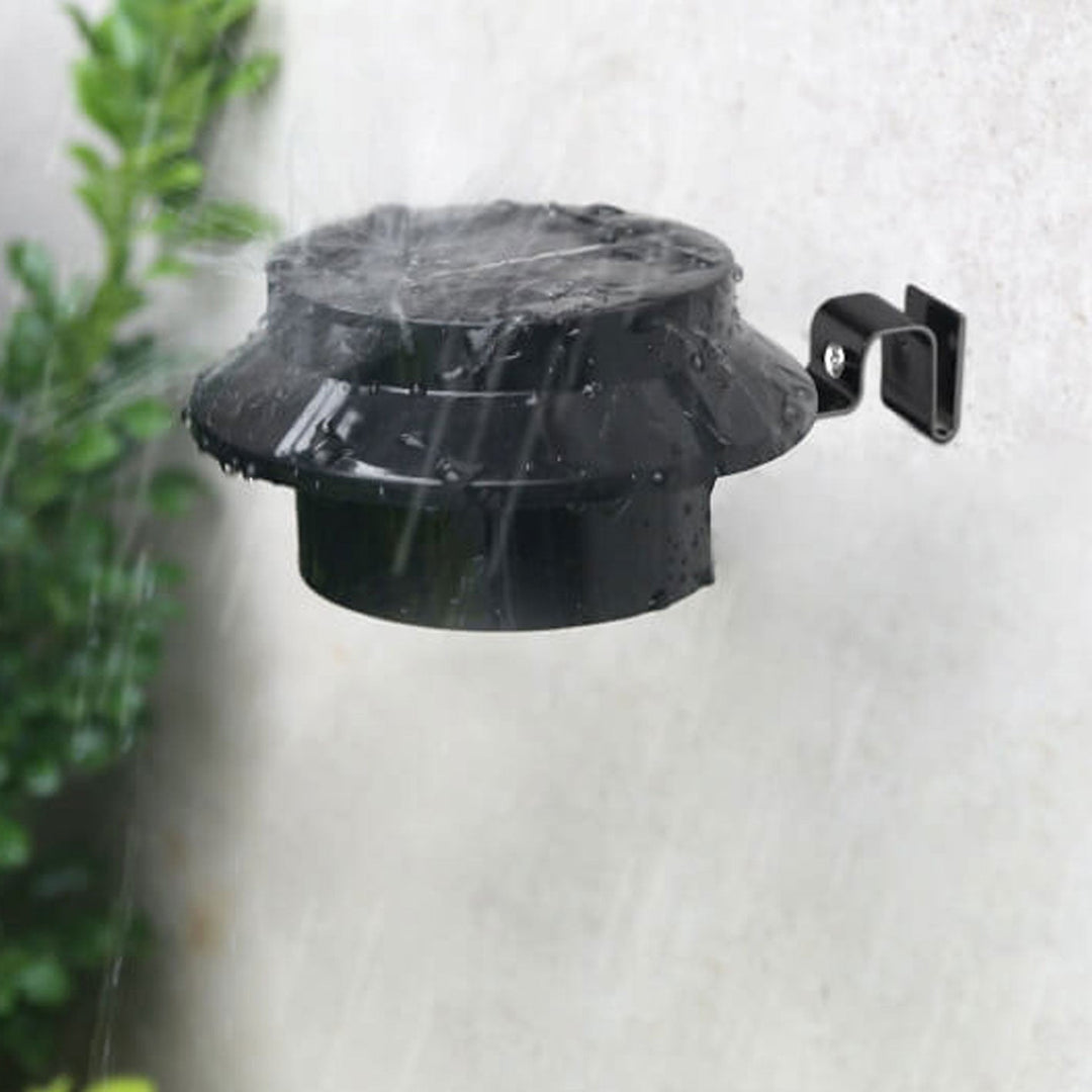 Solcelledrevet LED-vegglampe for utendørs bruk, vanntett, for gjerde og vegg