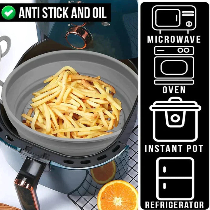 Air Fryer Silikon Grillpanne Gjenbrukbar Bakeform | Skanto