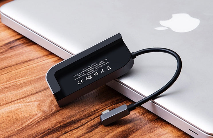 Skanto | 6-i-1 USB Type-C Hub Med USB3.0, SD, MicroSD, Lyd, 4K/HD & USB-C PD, For iPad Pro & Mer