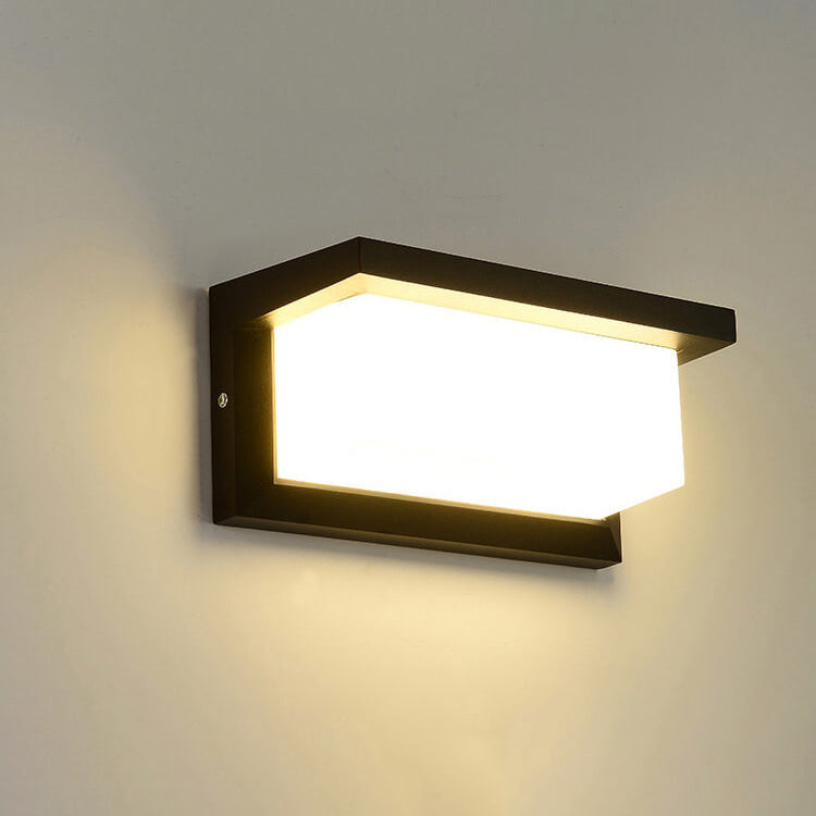 Moderne Kreativ Geometri Aluminium Utendørs Vanntett LED Vegglykt Lampe | Skanto