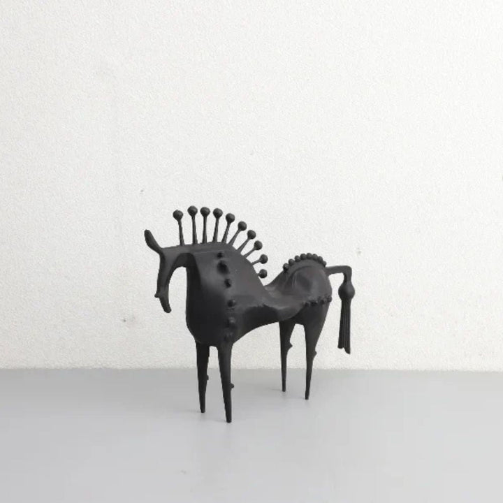 Abstrakt Metall Hest Skulptur | Skanto