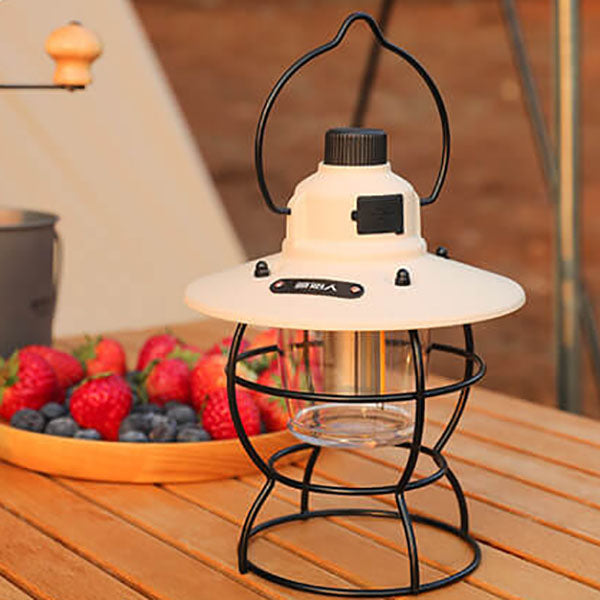 Skanto | Utendørs Vintage Camping Lys Hest Lys Oppladbart Bærbart Camping Lys
