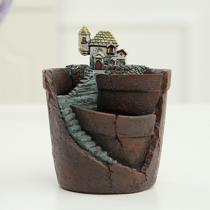 Skanto | Saftig dekorativ blomsterpotte for mini hage – Bonsai plantepotte for mikrolandskap og hage