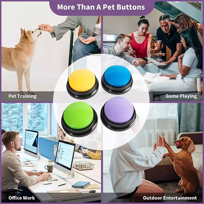 Fjernbar talende Easy Carry stemmeopptakslydknapp pet training Skanto