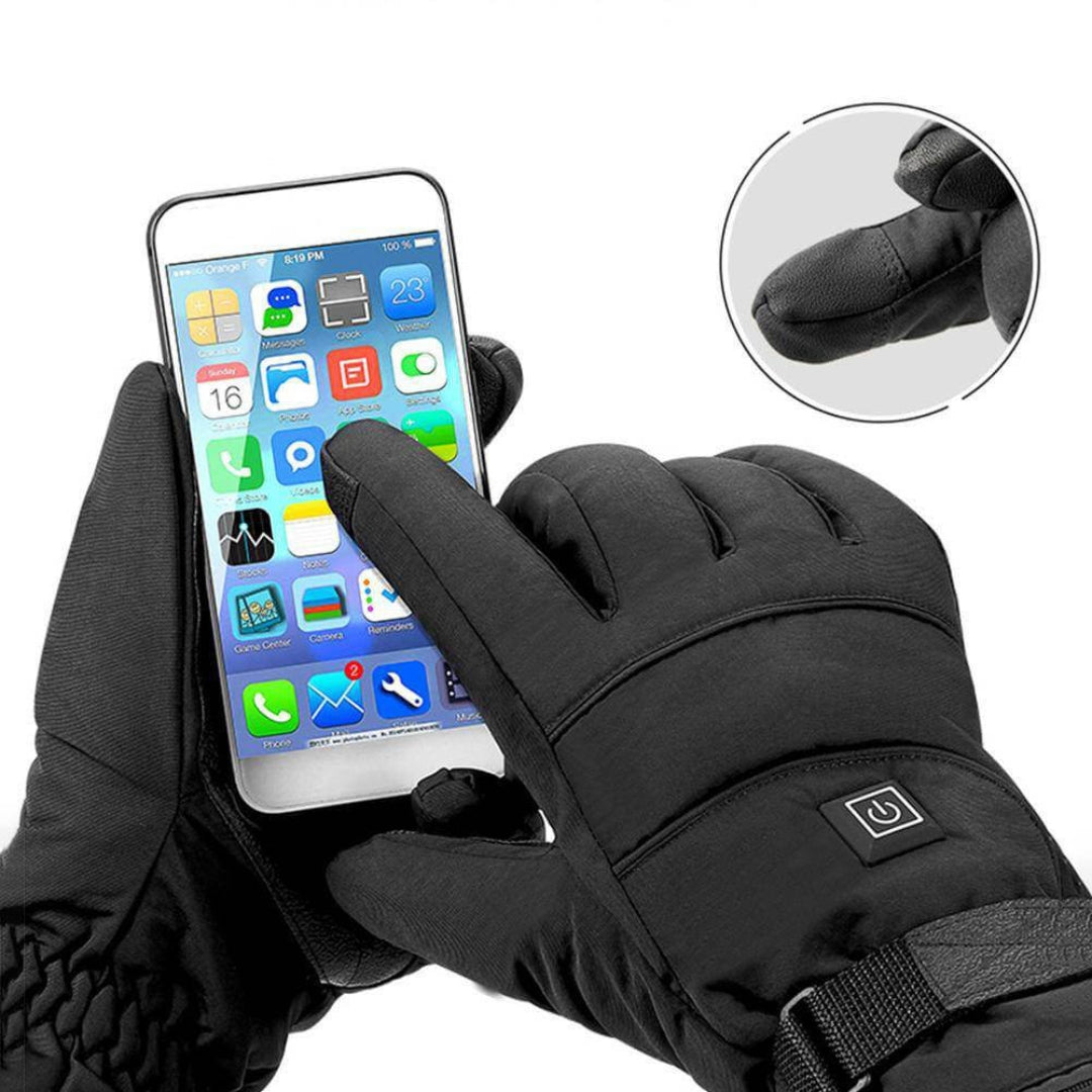 Elektrisk beheizbare Winterhandschuhe – Einstellbare Wärme og Touchscreen-kompatibel