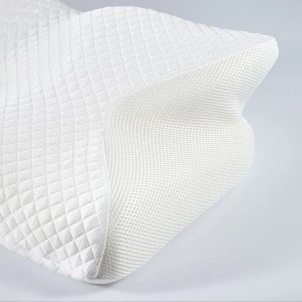 Skanto | Anti-Snorke Pute | Ergonomisk Nakke- og Hode Støtte | Hvit