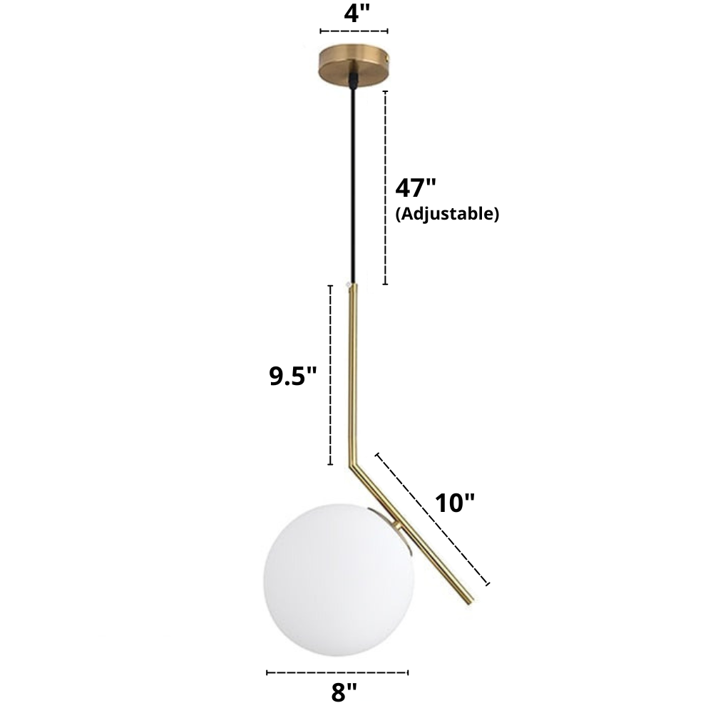 Moderne nordisk glass pendellamper