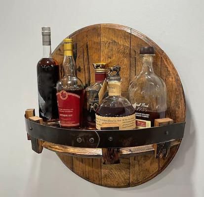 Skanto | Bourbon Whiskey Fat Hylle - Rustikke Bar Tilbehør