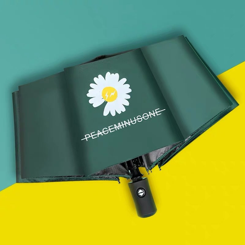 Damer Sammenleggbar Paraply med blomsterdesign Skanto