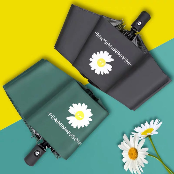 Damer Sammenleggbar Paraply med blomsterdesign Skanto
