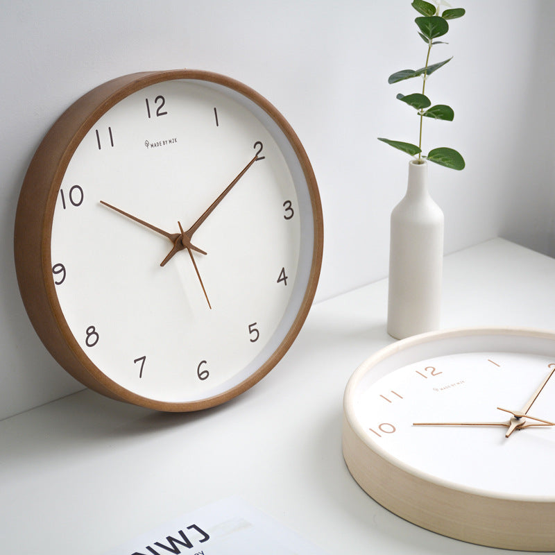 Skanto | TimberClock - Solid tre analog klokke