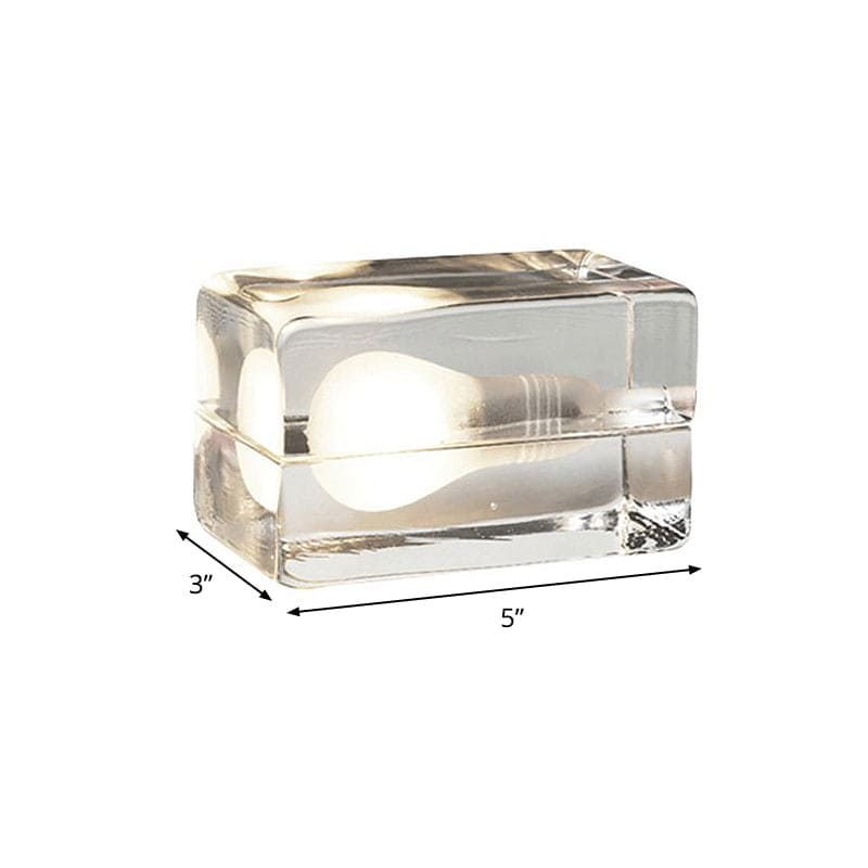 Skanto | Isbit Lampe - Moderne Bordlampe i Form av en Isblokk