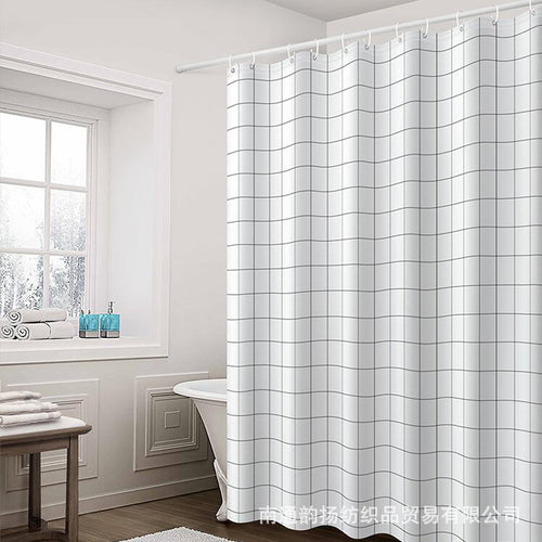 Moderne Minimalistisk Rutenett Dusjforheng Skanto
