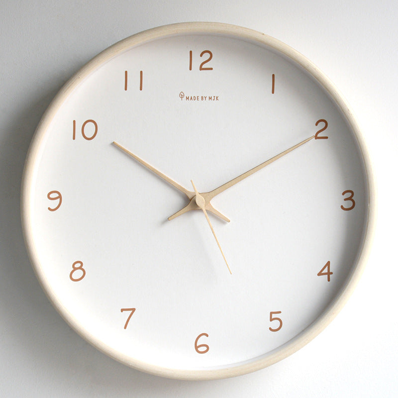 Skanto | TimberClock - Solid tre analog klokke