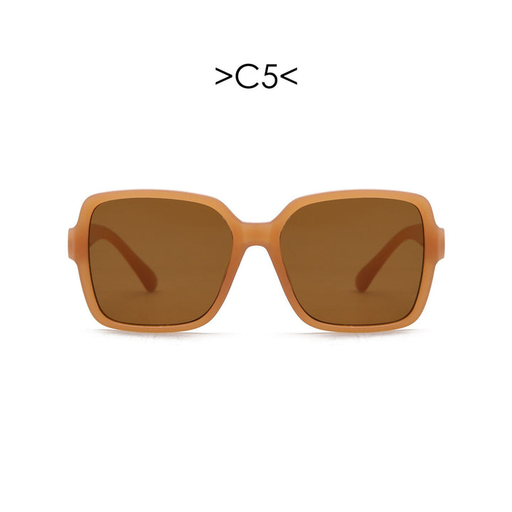 Dame oversized solbrille med geometrisk design Skanto