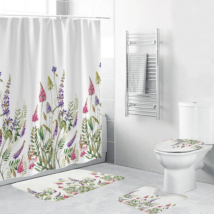 Kunstnerisk Floral Bade Dekor Sett Skanto