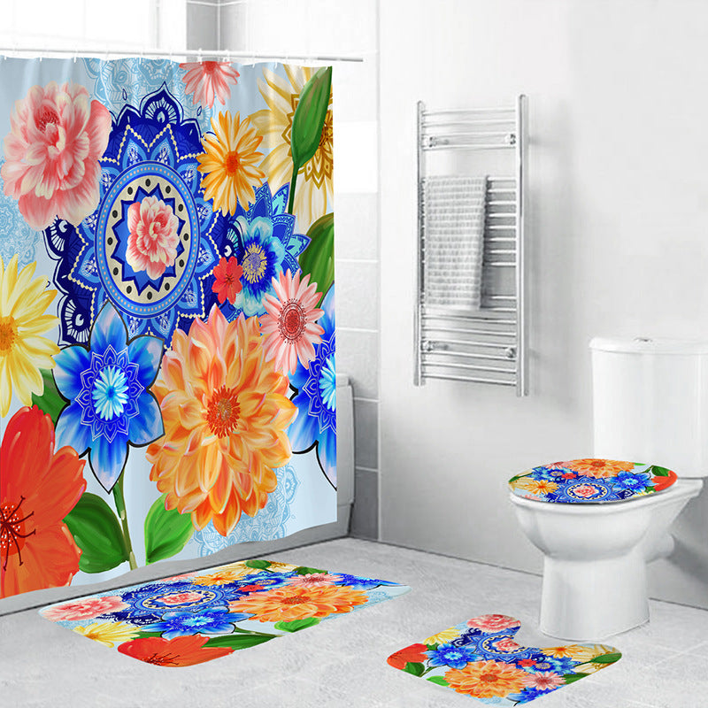 Blomsterdesign badesett Skanto