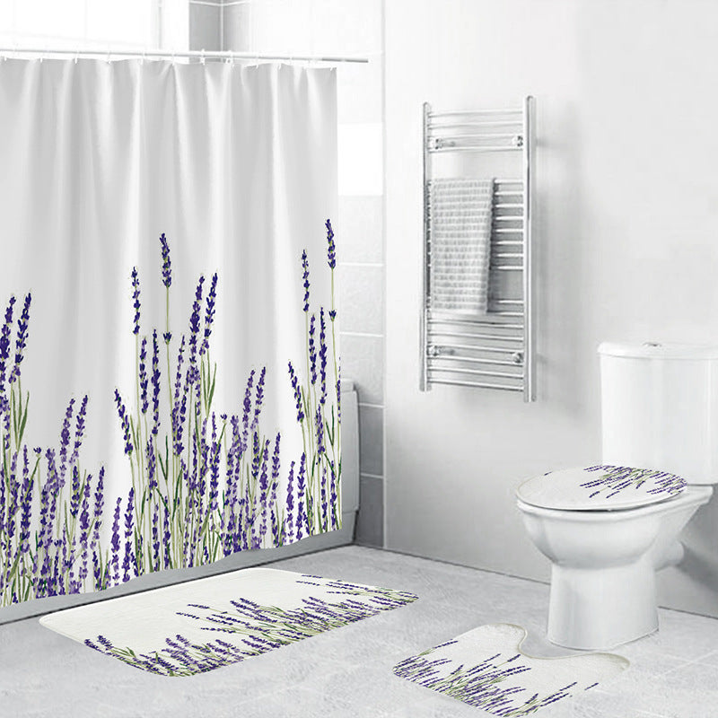 Kunstnerisk Floral Bade Dekor Sett Skanto