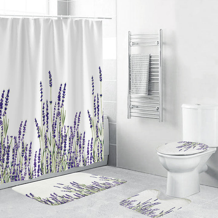 Kunstnerisk Floral Bade Dekor Sett Skanto