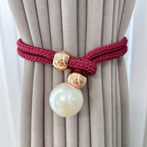 Skanto | Lyst Perle Gardin Snor Tilbake | 2 Pcs Sett