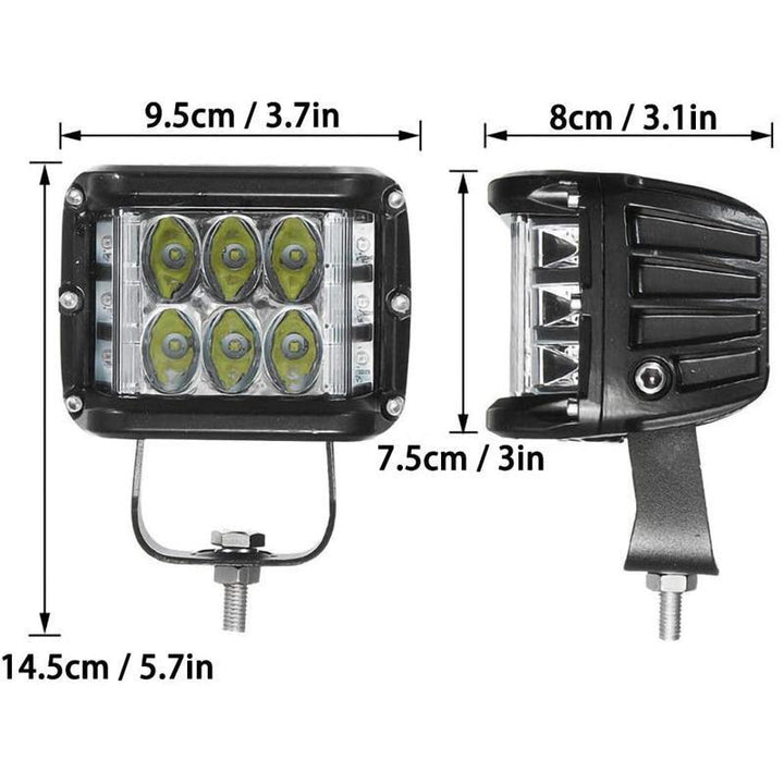 Skanto | Dual Side Shooter Dual Color Strobe Cree Pods