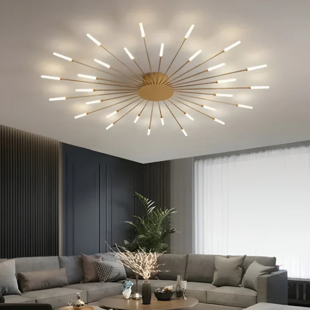 Skanto | Luksus LED Taklampe | Stilfull Takarmatur for Stue