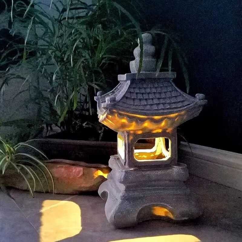 Retro dekorativ solturbinresin LED utendørs landskapsbelysning | Skanto
