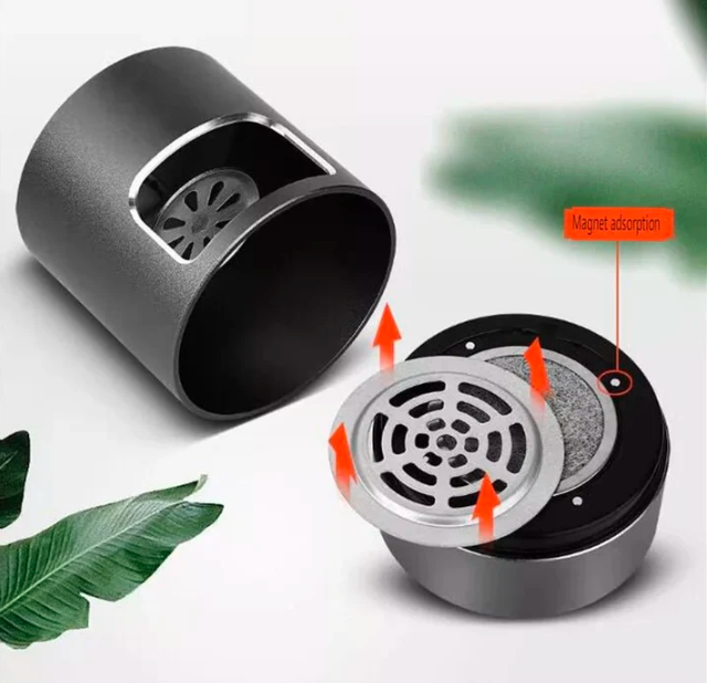 Skanto | Smart Røykfri Askebeger Kraftig Negativ Ion USB Hepa Filter