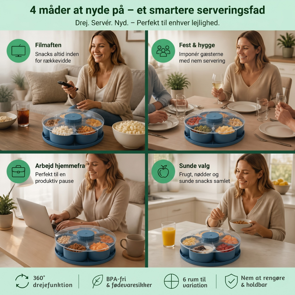 ServeSpin roterende brett med rom | Skanto