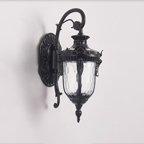 Europeisk Deluxe Lantern Utendørs Vanntett 1-Lys Vegglampe | Skanto