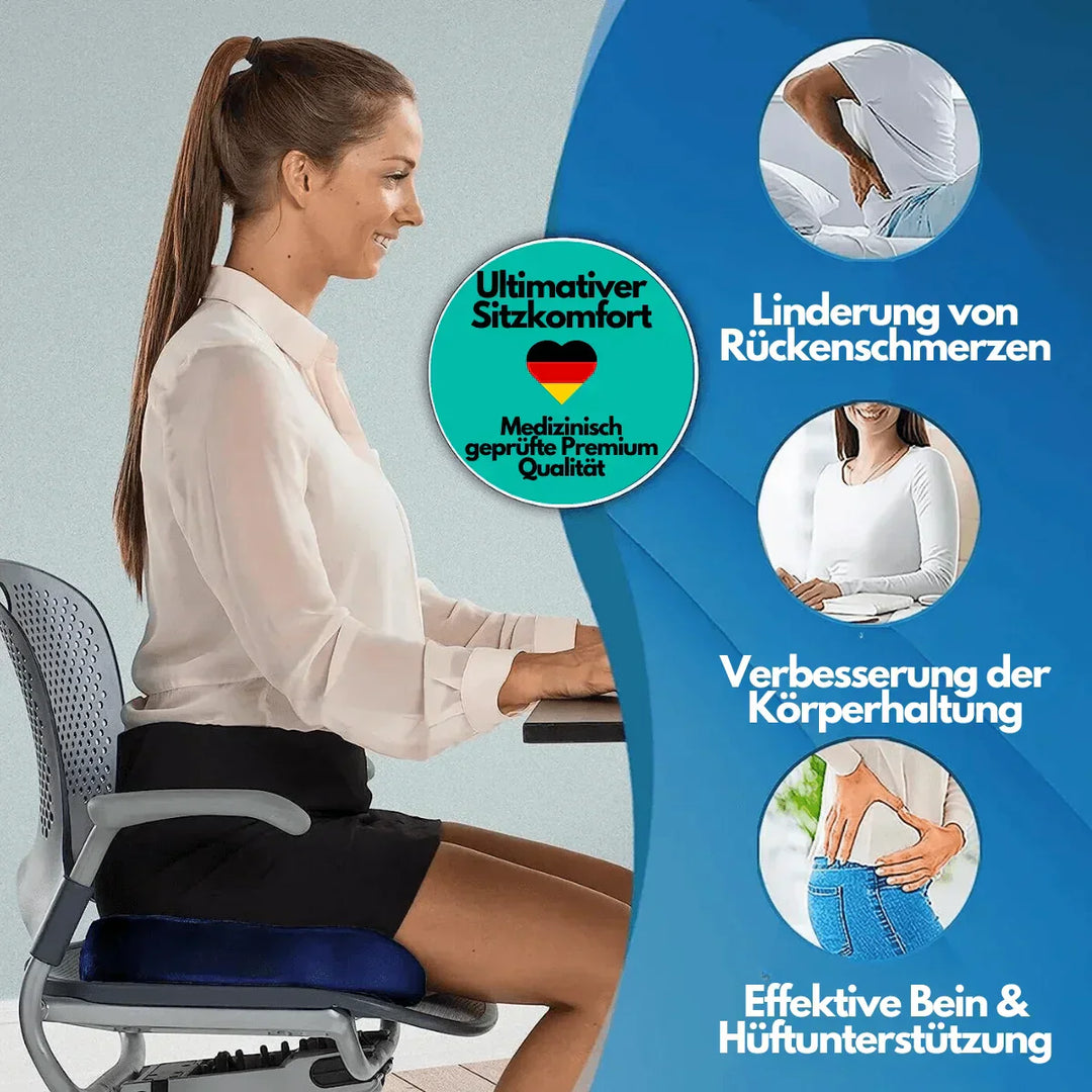 Skanto | Ergonomisk 4D Komfort Setepute med Ortopedisk Støtte