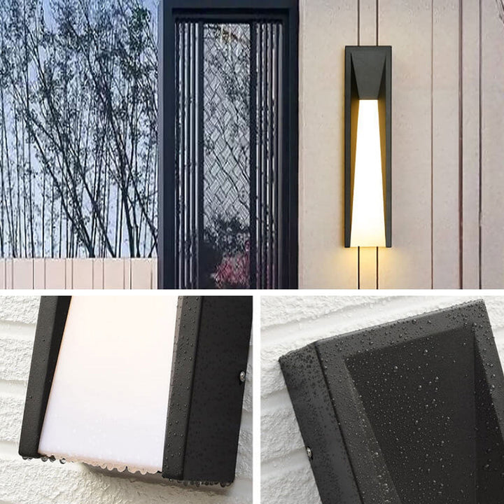 Vanntett Enkel Strip Design LED Utendørs Vegglampe | Skanto