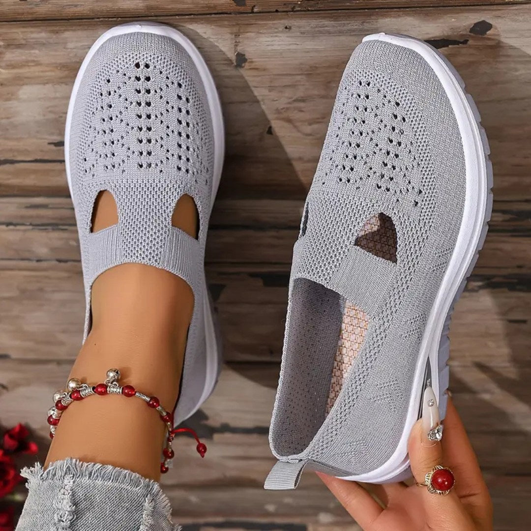 Vellora – damesko i netting med slip-on-komfort