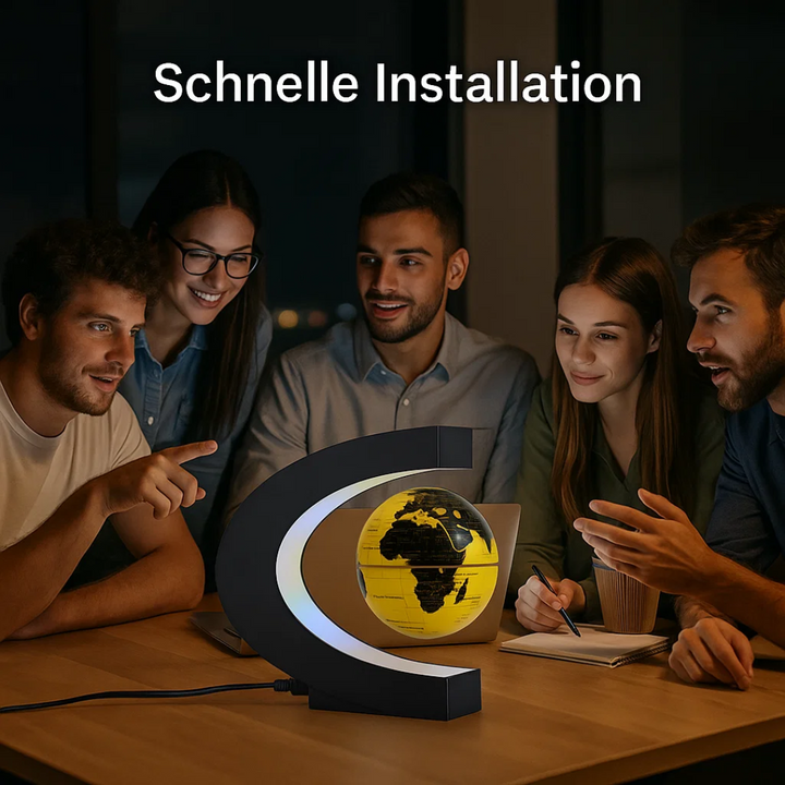 AstroGlobe LED-Weltkugel – Skjebende Globuslampe med Magnetaufhängung