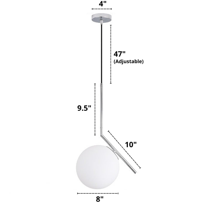 Nordic glass pendant lights