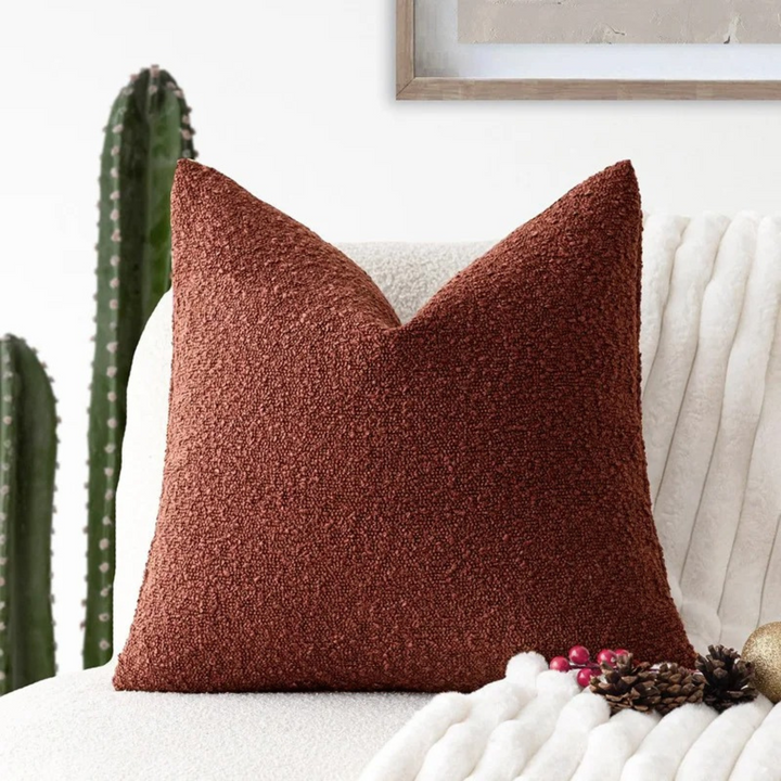 Tulum Bouclé Kissenbezug 45x45cm Dekokissen