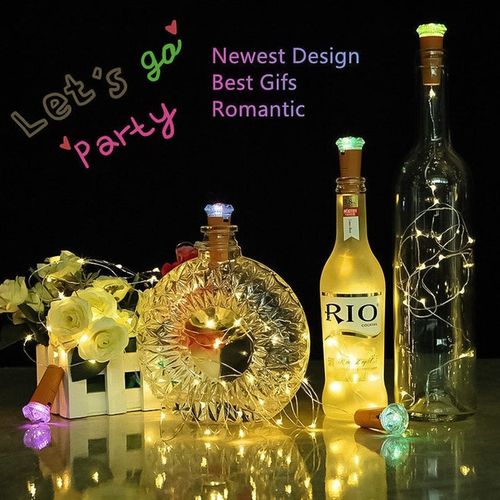 Skanto | LED Flaske Lys Kork Natt Lys DIY Dekor Gave