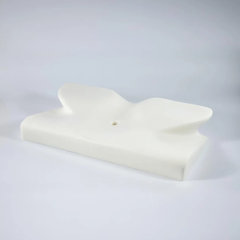 Skanto | Anti-Snorke Pute | Ergonomisk Nakke- og Hode Støtte | Hvit