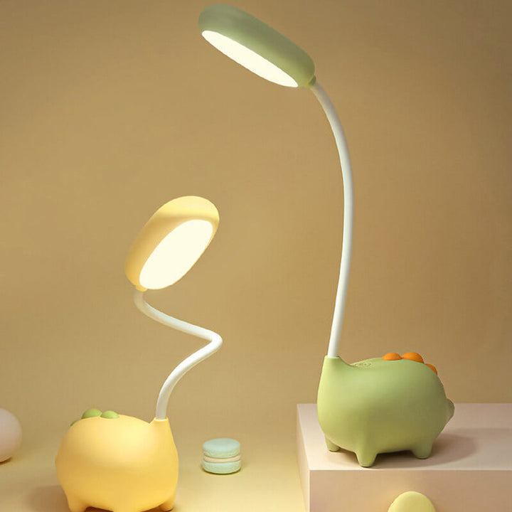 Skanto | Oppladbar LED Skrivebordslampe med Tegneserie Dinosaur Øyepleie