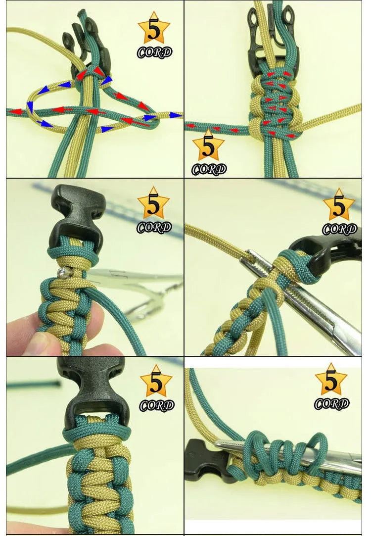 15-i-1 Overlevelses Paracord Armbånd | Skanto