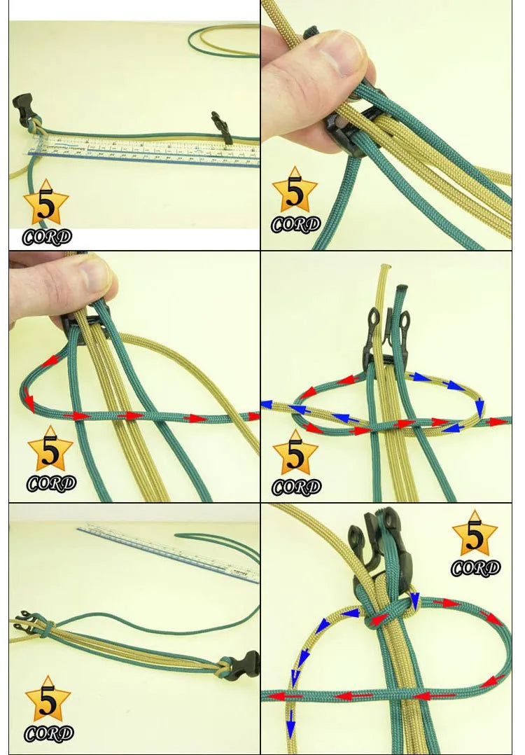 15-i-1 Overlevelses Paracord Armbånd | Skanto