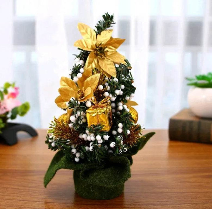 Skanto | Julepynt Tre 20cm Mini Juledekorasjon Tre Julaften Mall Dekorasjon Skrivebord Pynt Lite Tre