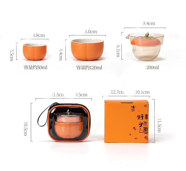 Skanto | Mini Pumpkin Keramikk tekoppsett