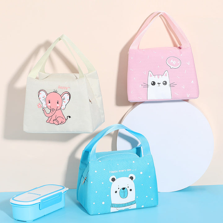 Insulated Lunch Bag with Fun Penguin Design Skanto
