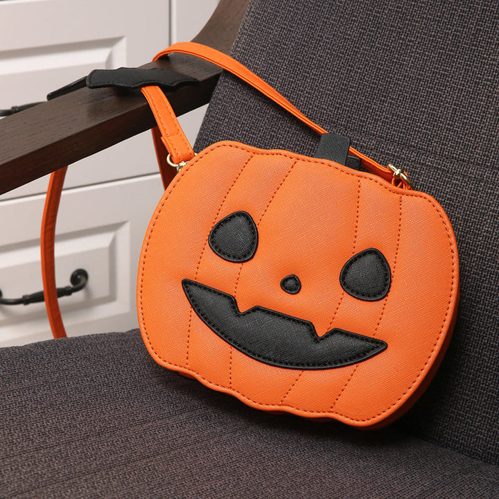 Skanto | Halloween Messenger Bag – Minimalistisk Skulderveske i Enfargede Farger