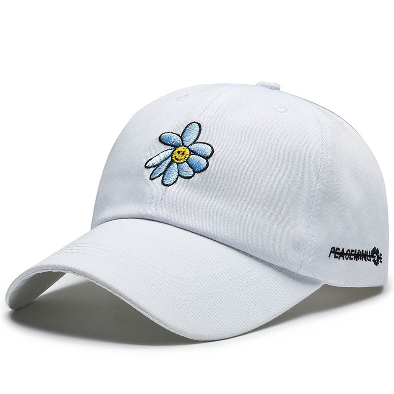 Kvinne Brodert Blomster Baseball Caps Skanto