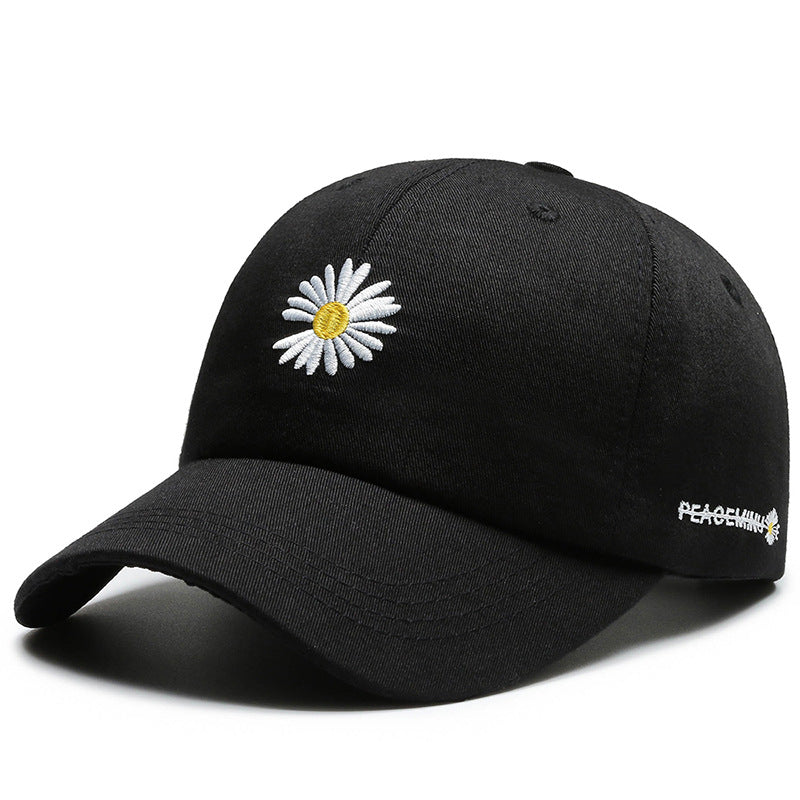 Kvinne Brodert Blomster Baseball Caps Skanto
